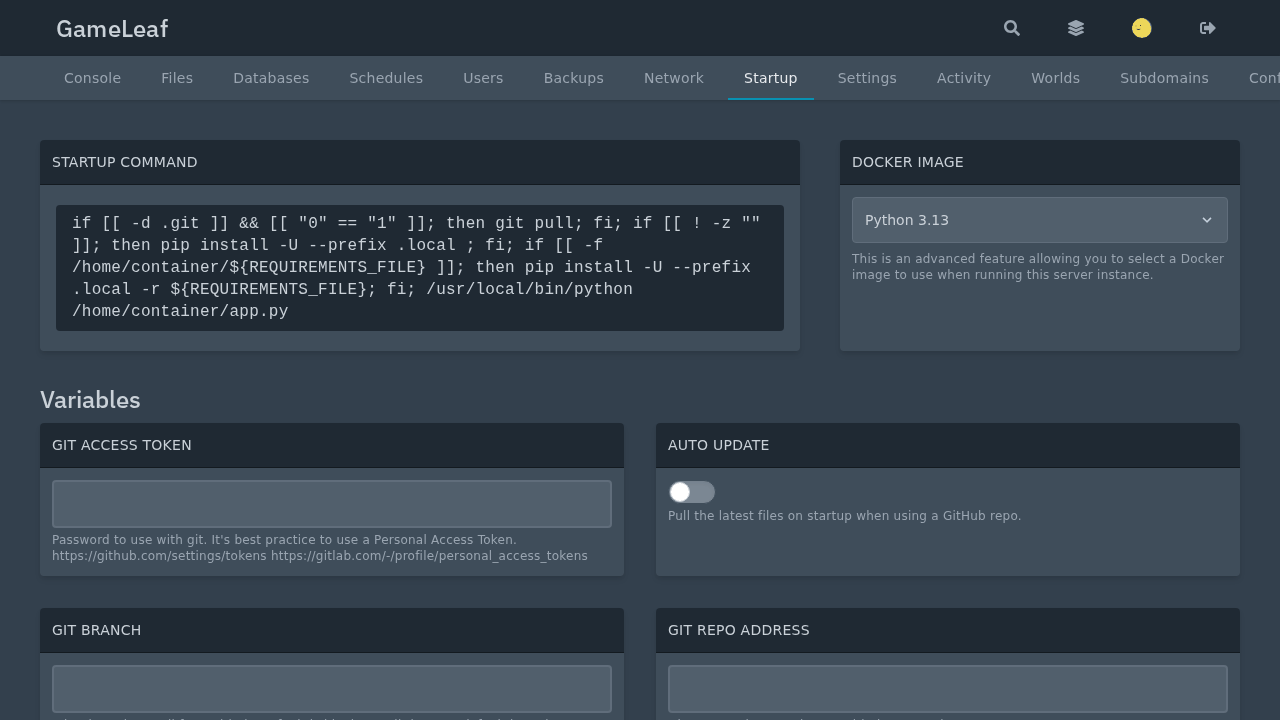 Startup: GitHub repository and Python version